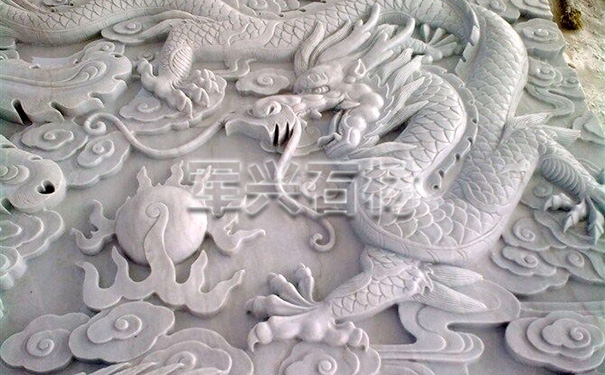 上海雪花白龙浮雕